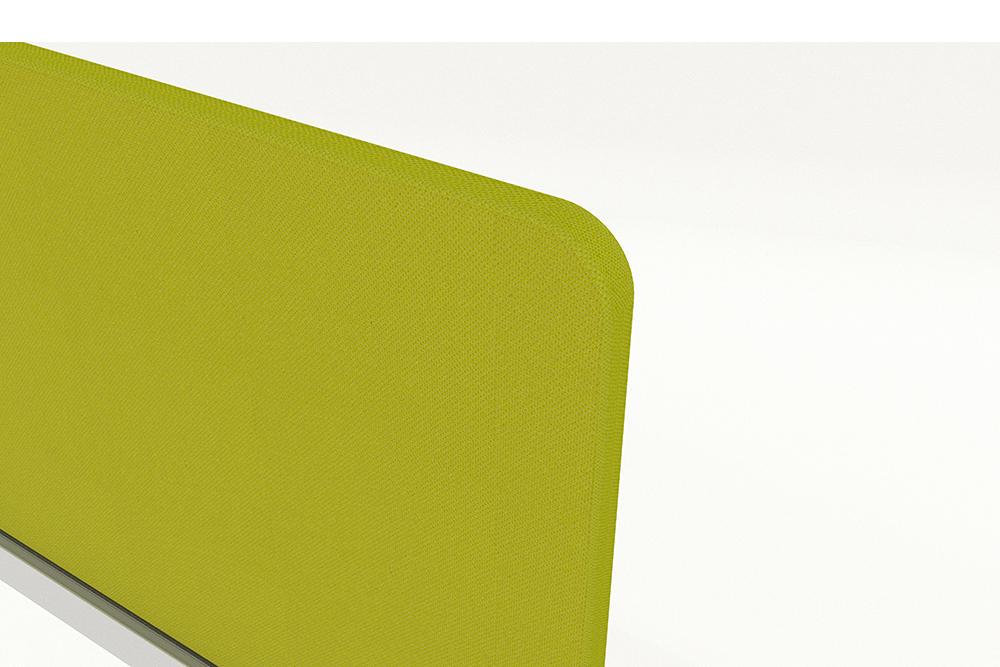 Tischaufsatzwand desktop textil ohne Boden