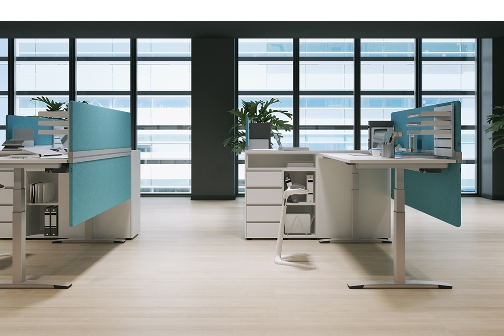 Schreibtische mit desktop Tischaufsatzwänden
