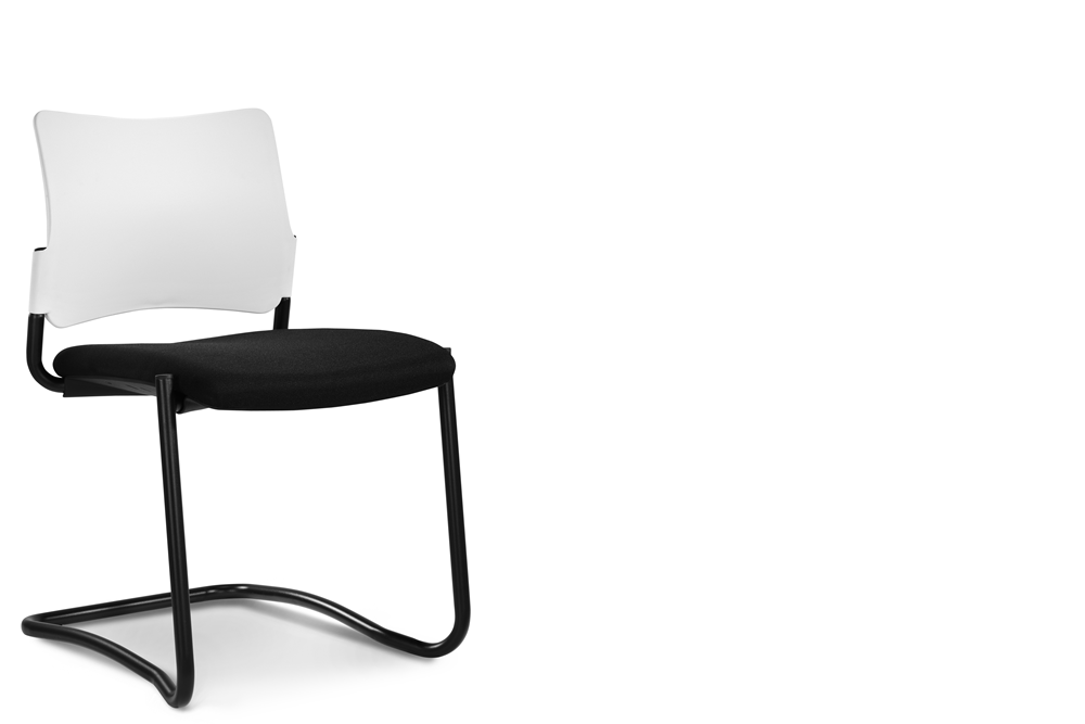 ein Freischwinger-Besucherstuhl volto basic von Original Steifensand